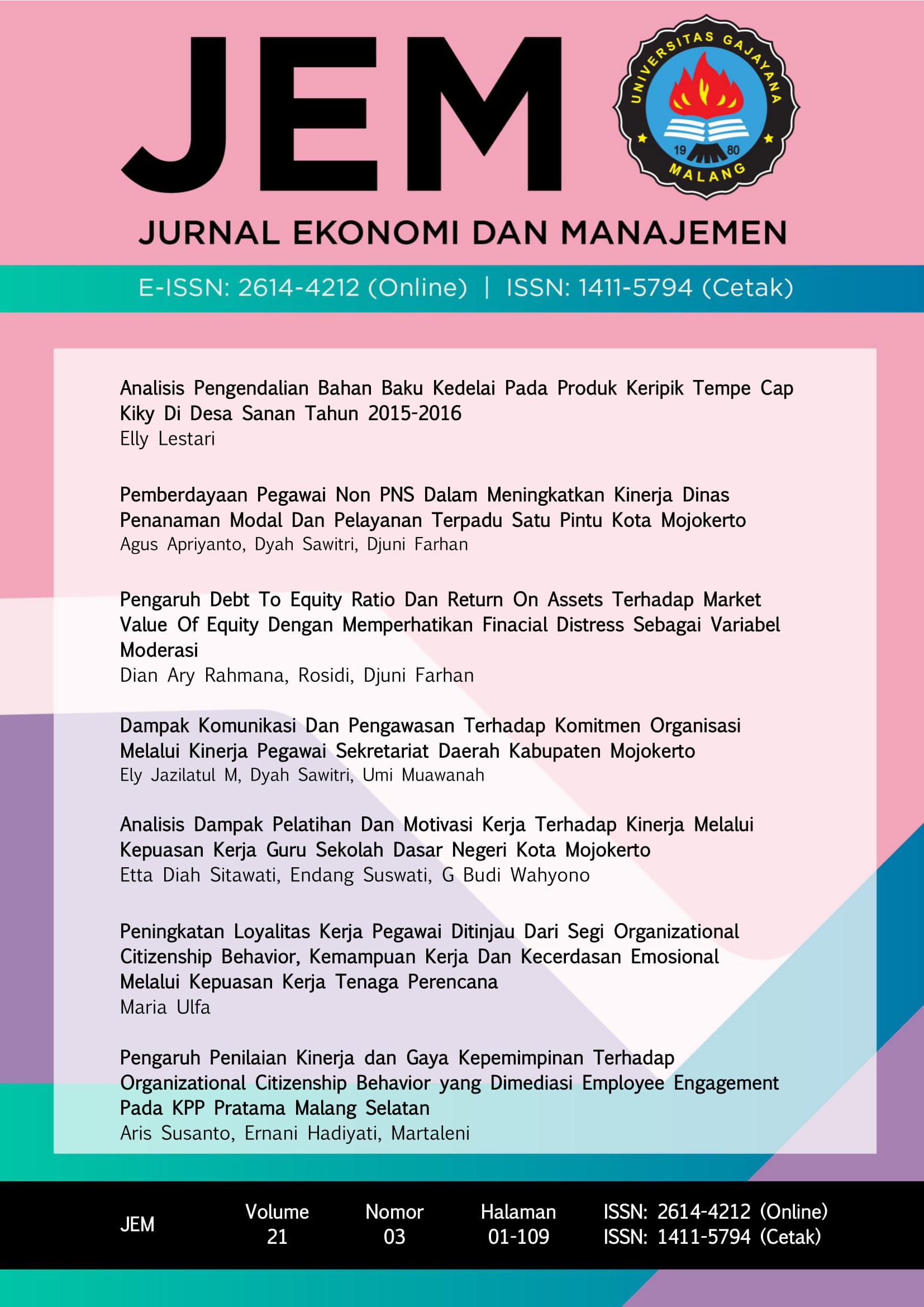 Jurnal Ekonomi dan Manajemen