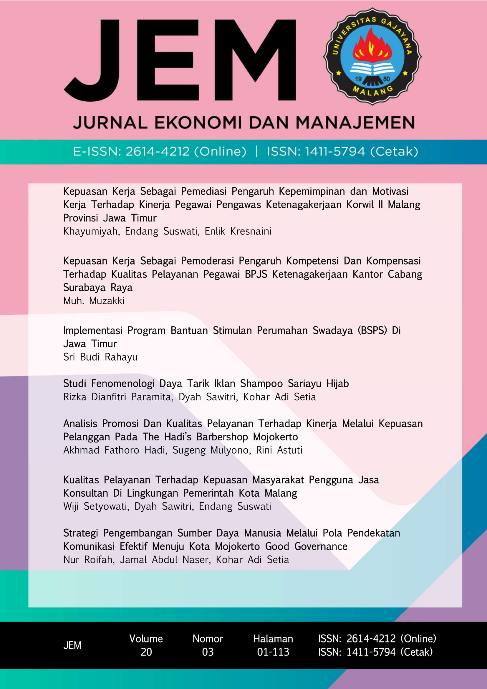 Jurnal Ekonomi dan Manajemen